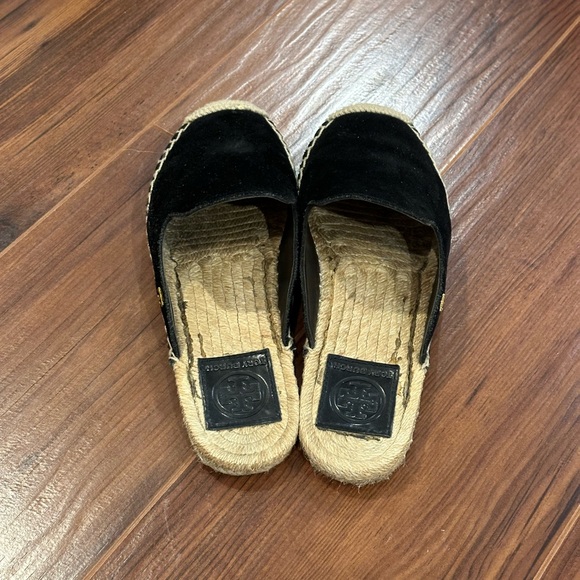 Tory Burch black espadrille slides - Picture 3 of 8